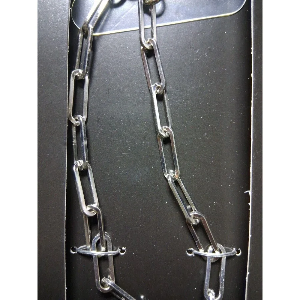 Hello Lux Phone Crossbody Strap - SilverPaper Clip Chain Universal